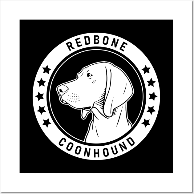 Redbone Coonhound Fan Gift Wall Art by millersye